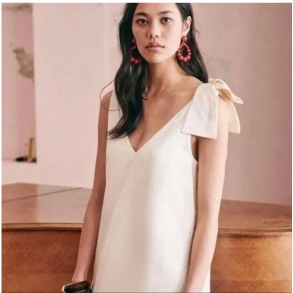 Sézane Philomena dress size US 6, UK 10, 38 ivory